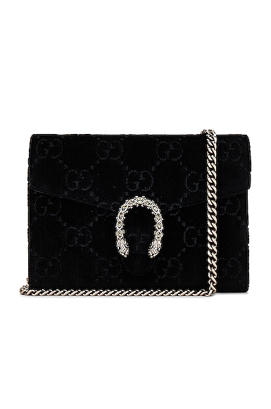 Gucci Dionysus Mini Chain Bag in Black
