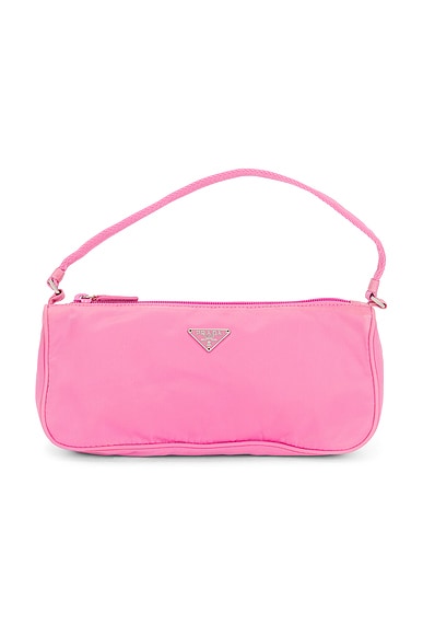 FWRD Renew Prada Tessuto Pouch in Pink