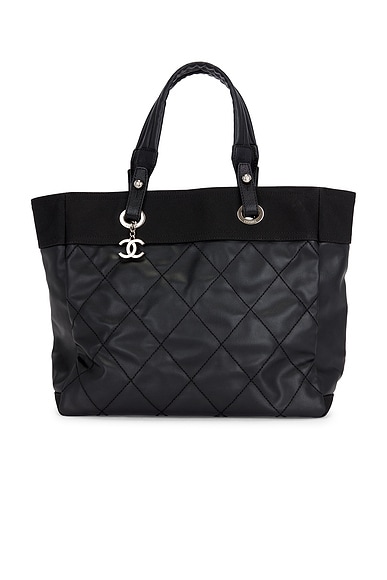 FWRD Renew Chanel Medium Paris-Biarritz Tote Bag in Black