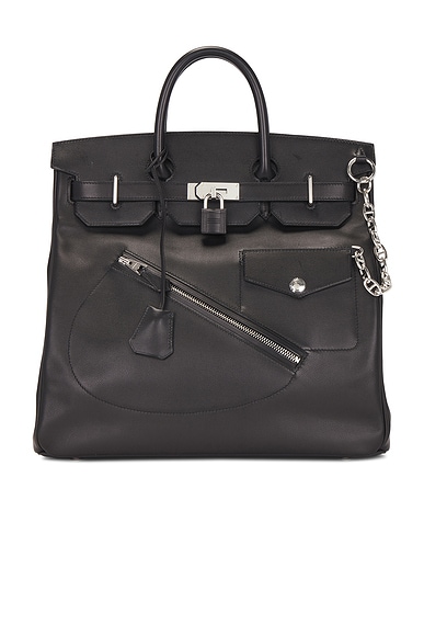 Hermes Limited Edition Evergrain Haut A Courroies Rock Birkin 40 Handbag