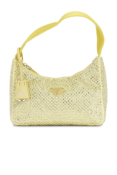 Prada Crystal Embellished Re-Edition 2000 Shoulder Bag