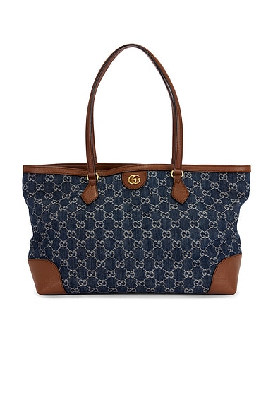 Gucci Denim Ophidia Tote Bag