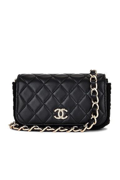 Chanel 2021 Lambskin Matelasse CC Chain Flap Bag
