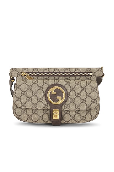 FWRD Renew Gucci Blondie Belt Bag in Beige