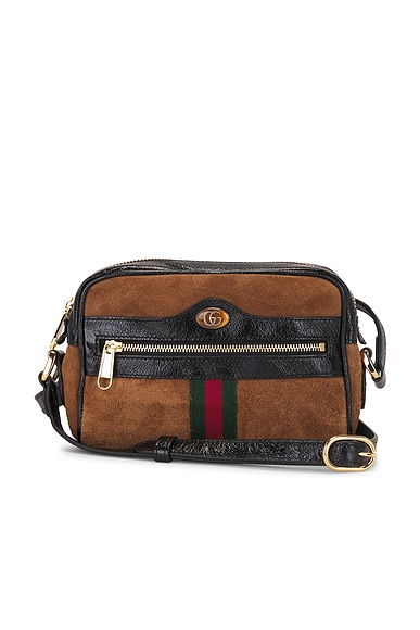 FWRD Renew Gucci Ophidia Shoulder Bag in Brown