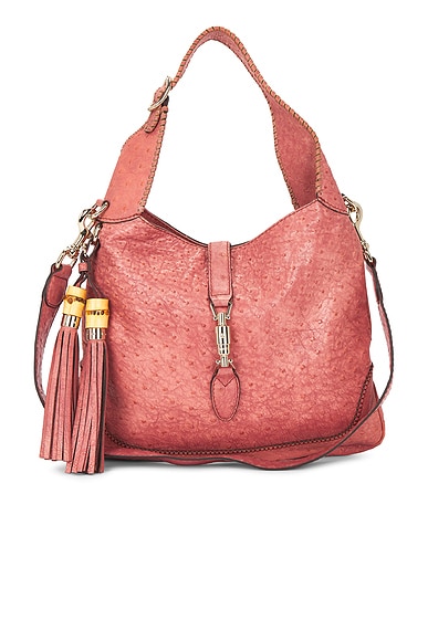 Gucci Ostrich Jackie 1961 Hobo Bag