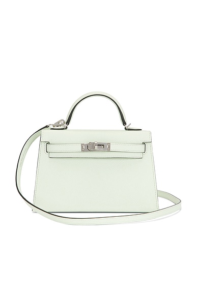 FWRD Renew Hermes Epsom Kelly 20 Handbag in Vert Fizz