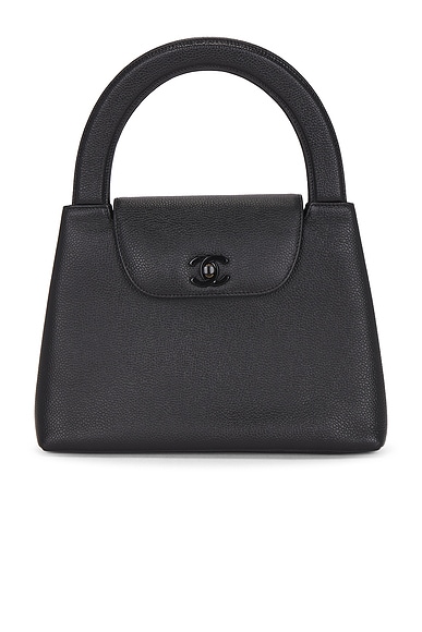 FWRD Renew Chanel Caviar Kelly Handbag in Black