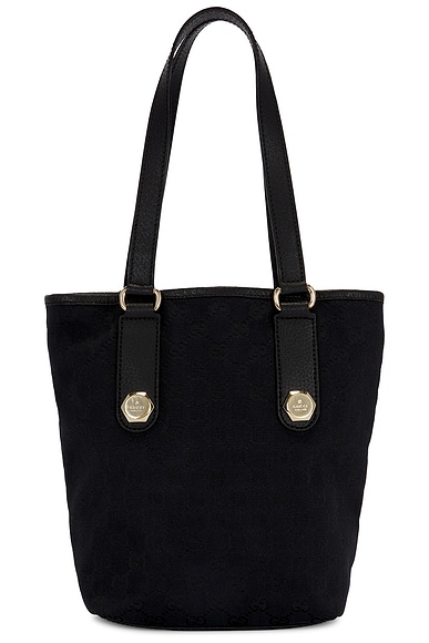 FWRD Renew Gucci Charmy Tote Bag in Black