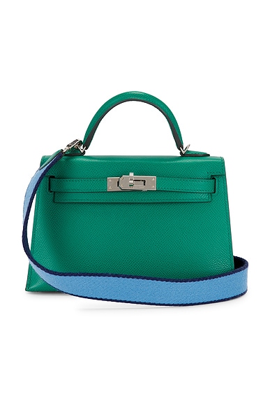 FWRD Renew Hermes Epsom Kelly 20 Amazone Handbag in Vert Jade