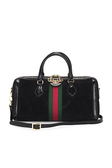 FWRD Renew Gucci Ophidia Boston Bag in Black