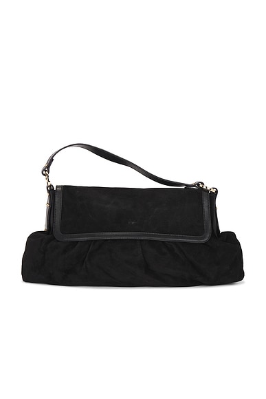 Fendi Vintage Suede Chef Shoulder Bag