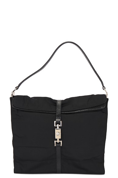 FWRD Renew Gucci Jackie Shoulder Bag in Black