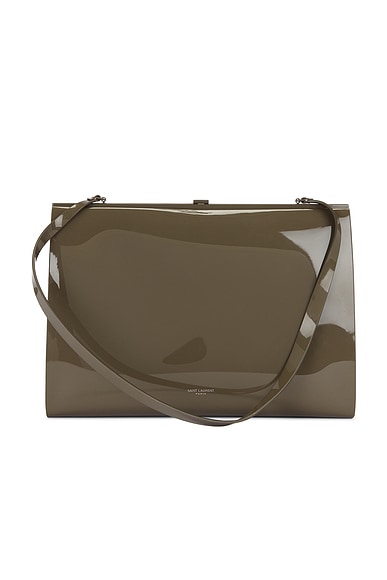 FWRD Renew Saint Laurent Large Gaia Shoulder Bag in Wild Forest