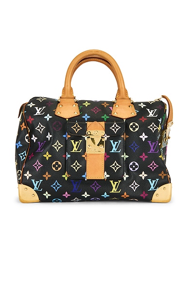FWRD Renew Louis Vuitton Monogram Speedy 30 Handbag in Black