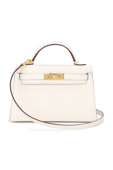 FWRD Renew Hermes Epsom Kelly 20 Handbag in Nata