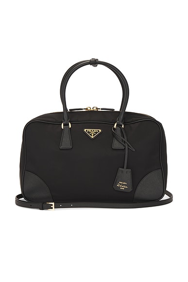 FWRD Renew Prada Niryu Tote Bag in Black