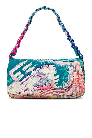 FWRD Renew Chanel Matelasse W26 Gradation Chain Paint Shoulder Bag in Multi