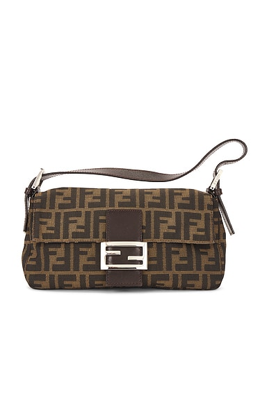 Fendi Zucca Baguette Shoulder Bag