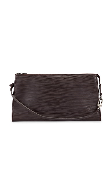FWRD Renew Louis Vuitton Epi Pochette Accessoires Clutch in Black