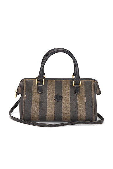 Fendi Pequin Boston Bag in Multi