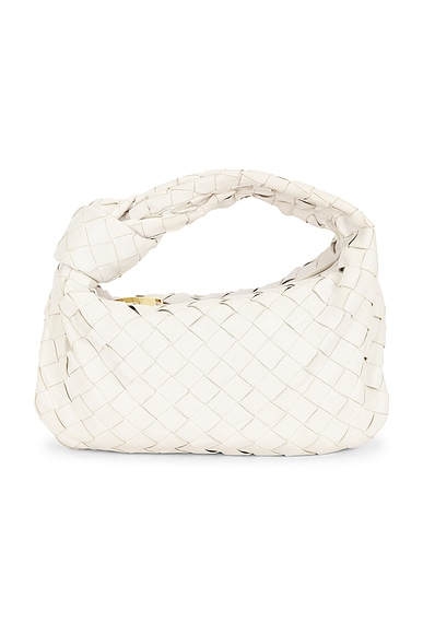 FWRD Renew Bottega Veneta Mini Jodie Bag in Chalk & Gold