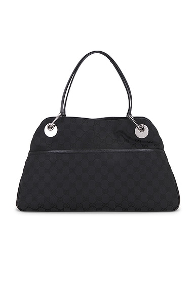 FWRD Renew Gucci Eclipse Tote Bag in Black