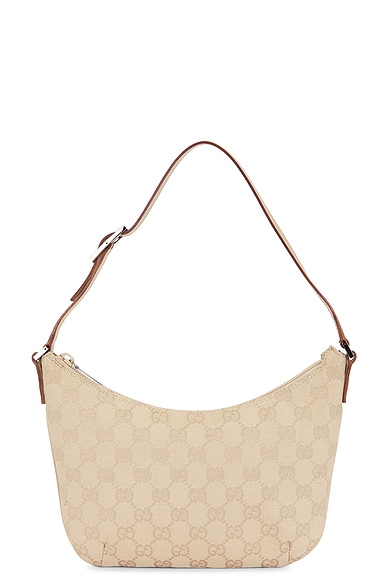 FWRD Renew Gucci Hobo Bag in Beige