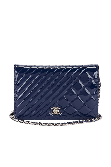 Chanel Patent Coco Boy Wallet on Chain