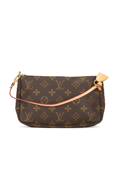 FWRD Renew Louis Vuitton Monogram Pochette Accessoires Shoulder Bag in Brown