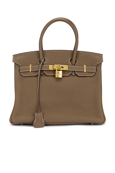 FWRD Renew Hermes Togo Birkin 30 Handbag in Etoupe