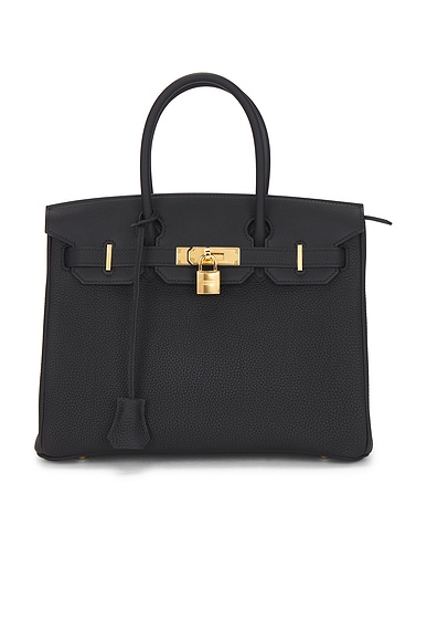 FWRD Renew Hermes Togo Birkin 3 In 1 30 Handbag in Noir