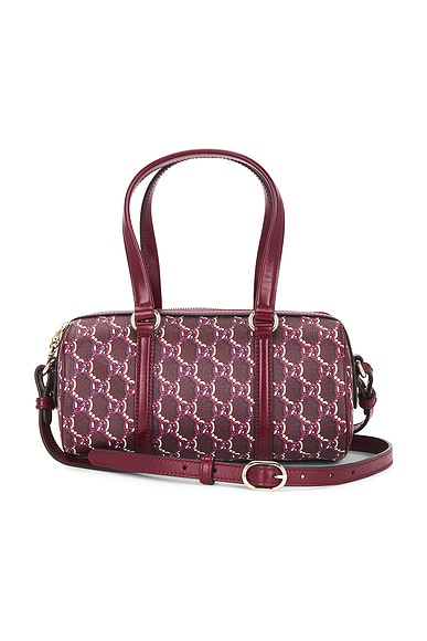 FWRD Renew Gucci Shadow Shoulder Bag in Burgundy