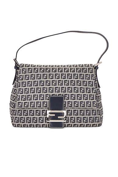 Fendi Zucchino Mama Baguette Shoulder Bag
