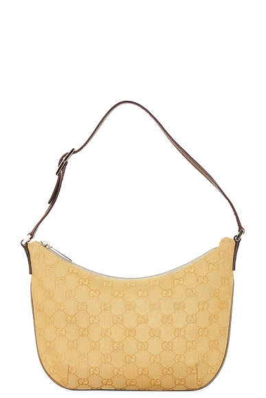 FWRD Renew Gucci Hobo Bag in Beige