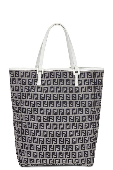 FWRD Renew Fendi Tote Bag in Blue