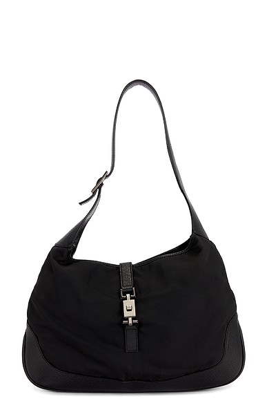 FWRD Renew Gucci Jackie Hobo Bag in Black