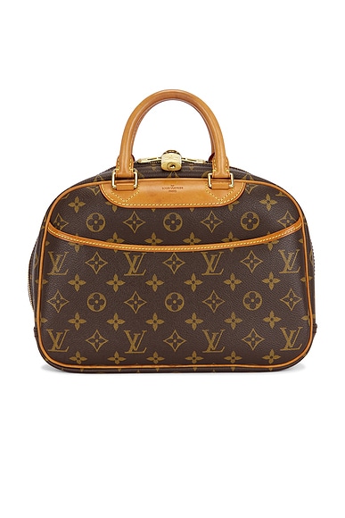 FWRD Renew Louis Vuitton Monogram Trouville Handbag in Brown