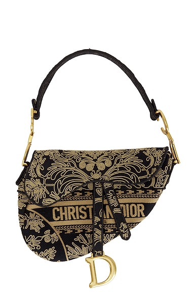 Dior Ornamental Cornely Embroidery Saddle Bag