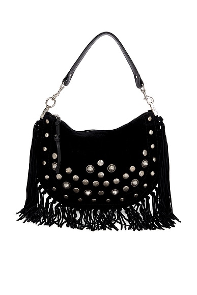 FWRD Renew Isabel Marant Kanao Bag in Black & Silver