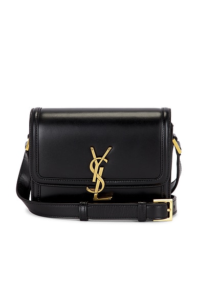 Saint Laurent Small Solferino Satchel Bag in Noir