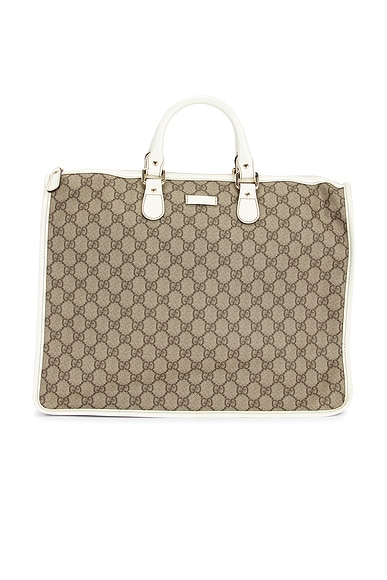 FWRD Renew Gucci Joy Boston Bag in Beige
