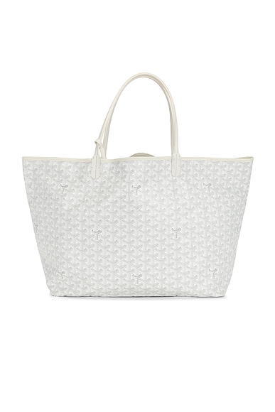 FWRD Renew Goyard Anjou Reversible PM Tote Bag in White
