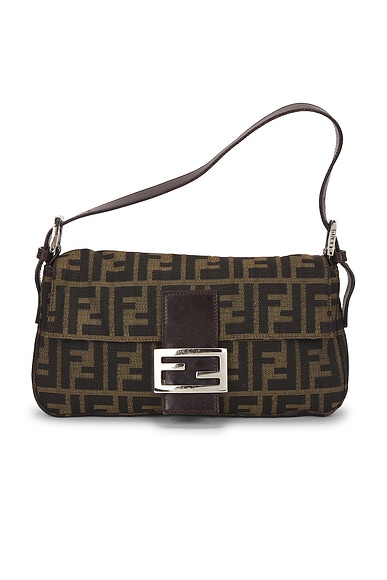Fendi Zucca Baguette Shoulder Bag
