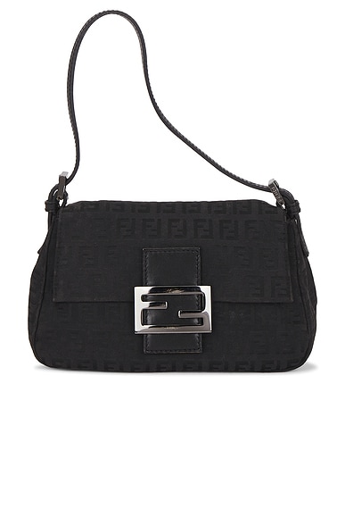 Fendi Zucchino Mini Mama Baguette Shoulder Bag