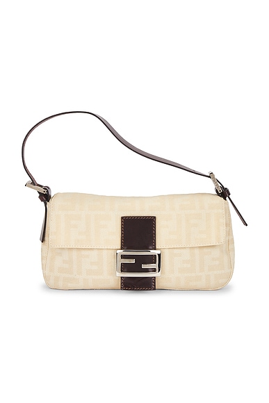 Fendi Zucca Baguette Shoulder Bag