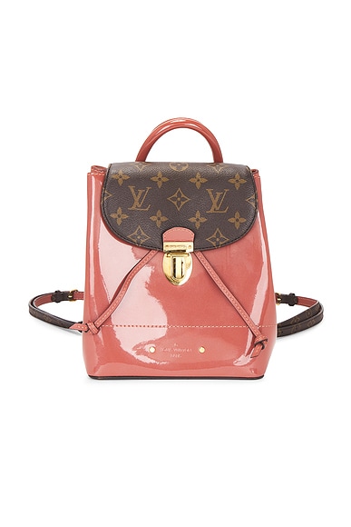 FWRD Renew Louis Vuitton Monogram Hot Springs Backpack in Red