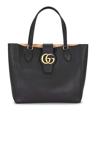 FWRD Renew Gucci Dahlia Tote Bag in Black