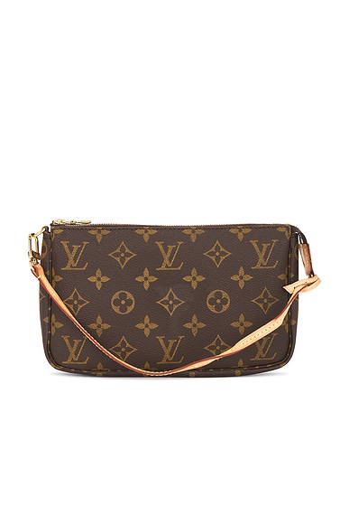 FWRD Renew Louis Vuitton Monogram Pochette Accessoires Shoulder Bag in Brown