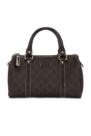 FWRD Renew Gucci Joy Boston Bag in Brown